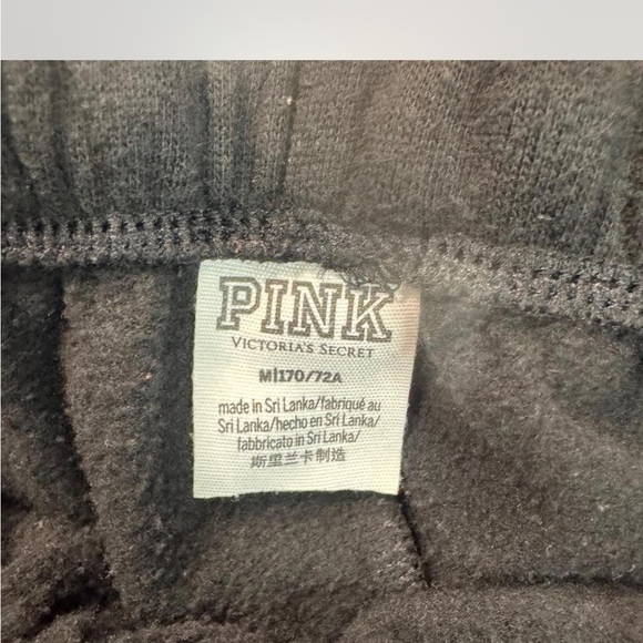 PINK Victoria's Secret Black Joggers - Picture 2 of 4